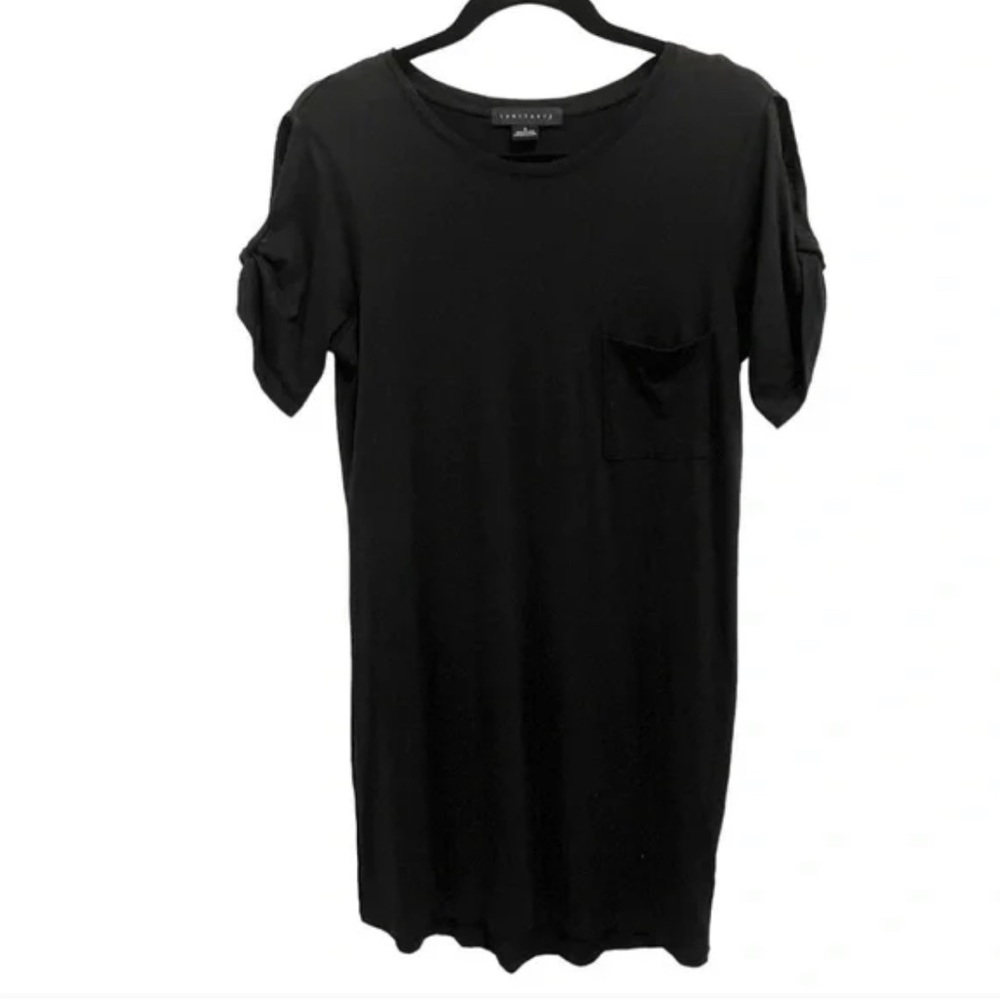 Sanctuary (Anthropologie) 3X So Twisted solid black dress NWT